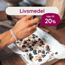 Livsmedel  upp till 20 %